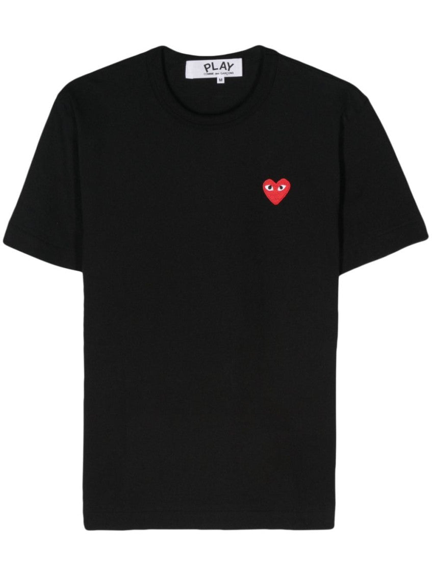 Black Logo Cotton T-shirt 1