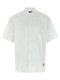 White Logo Embroidery Shirt 1