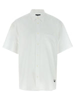 White Logo Embroidery Shirt 1