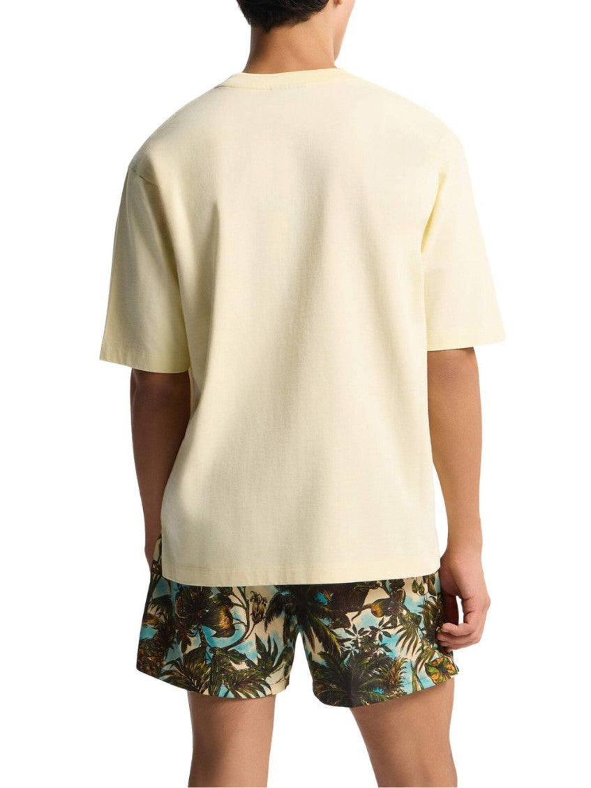 Beige Cotton T-Shirt 4