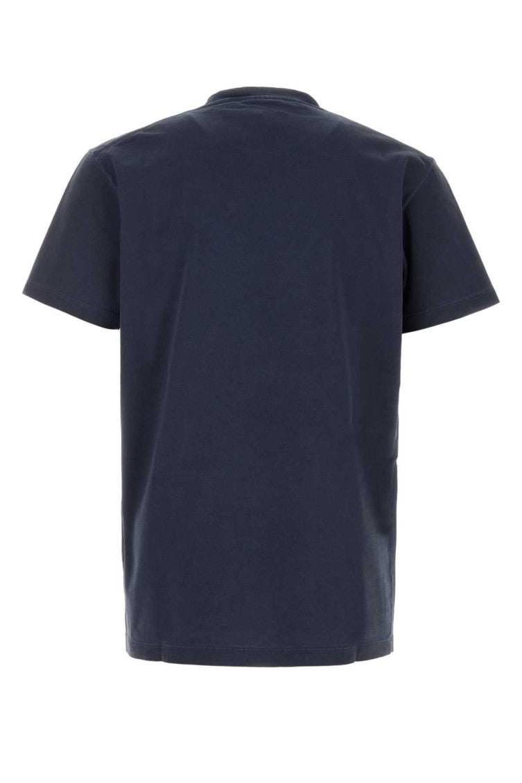 Blue Cotton Straight Fit T-Shirt 2