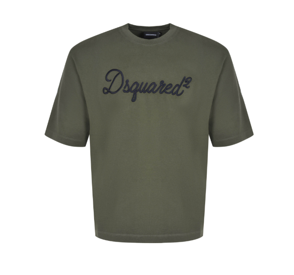 Olive Cotton T-shirt 1