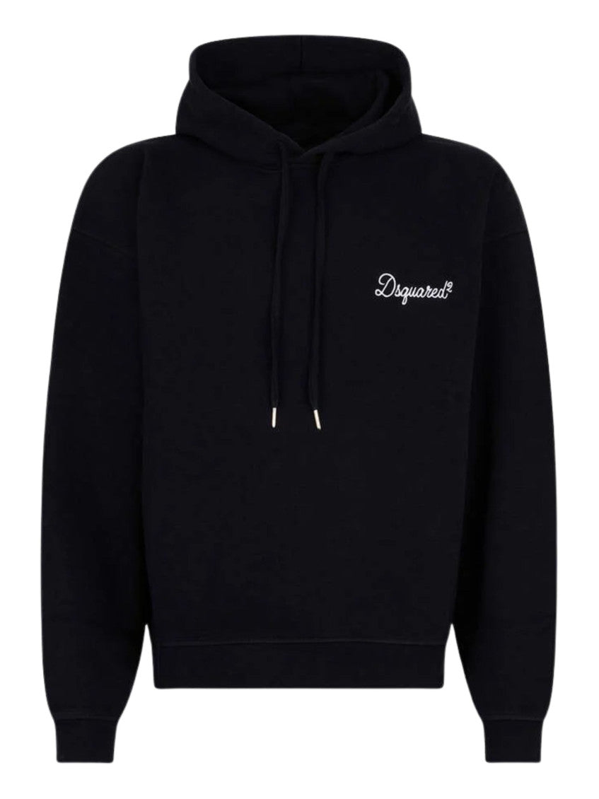 Black Cotton Hoodie 1