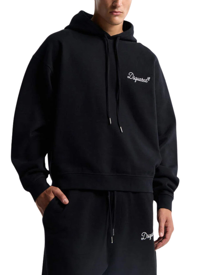 Black Cotton Hoodie 3