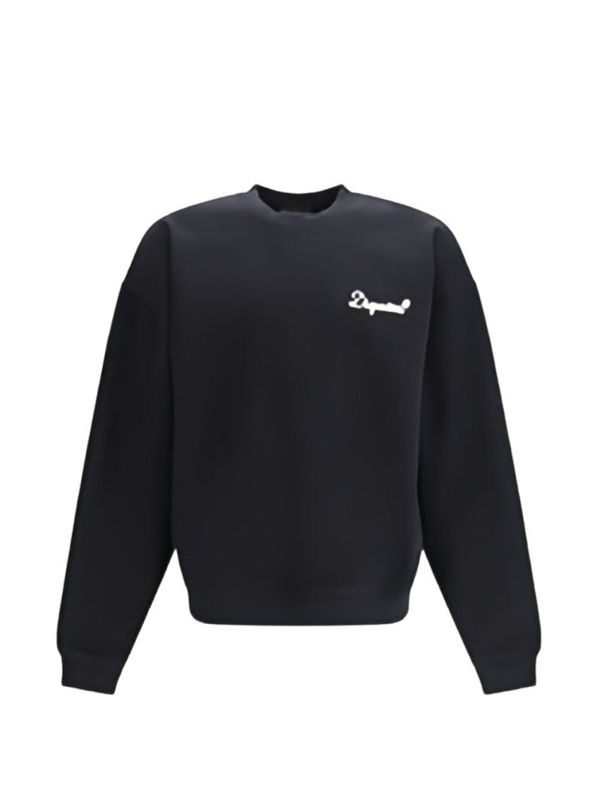 Black Cotton Sweatshirt 1