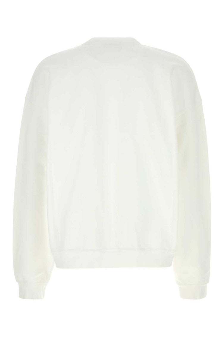 White cotton oversize sweatshirt 2