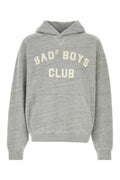 Melange grey cotton oversize sweatshirt 1