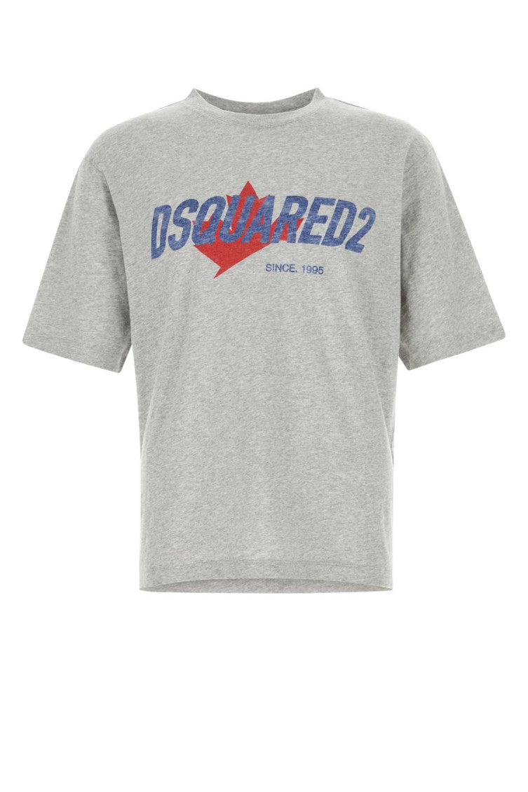 Grey cotton blend t-shirt  1