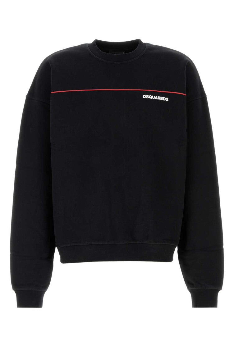 Black cotton sweatshirt  1