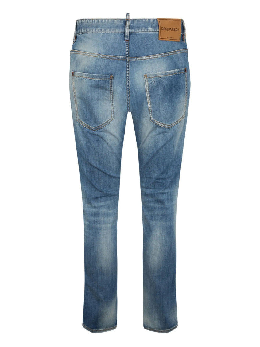 Grey Cotton Slim Fit Jeans 2