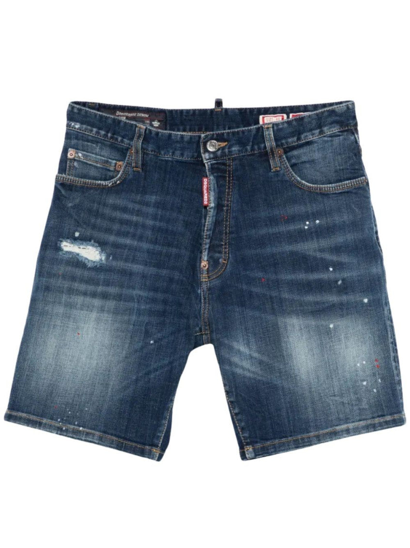 Blue Cotton Shorts 1