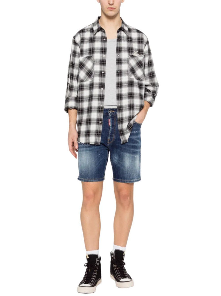 Blue Cotton Shorts 2