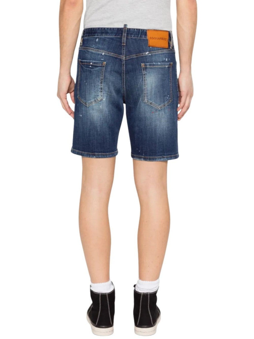 Blue Cotton Shorts 3