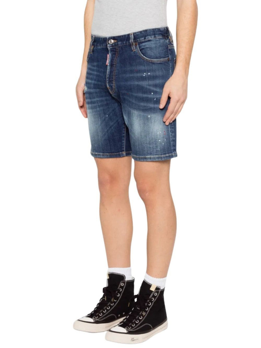 Blue Cotton Shorts 4
