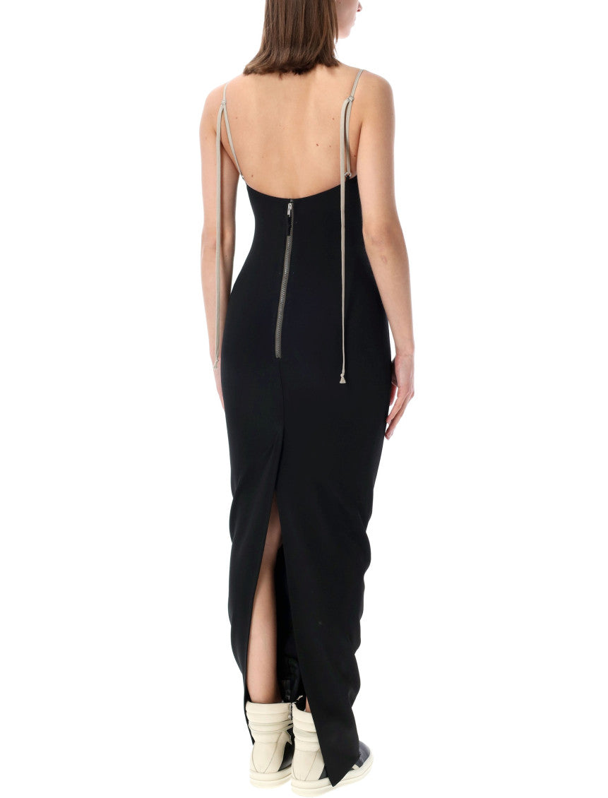 Black V-Neck Maxi Dress 2