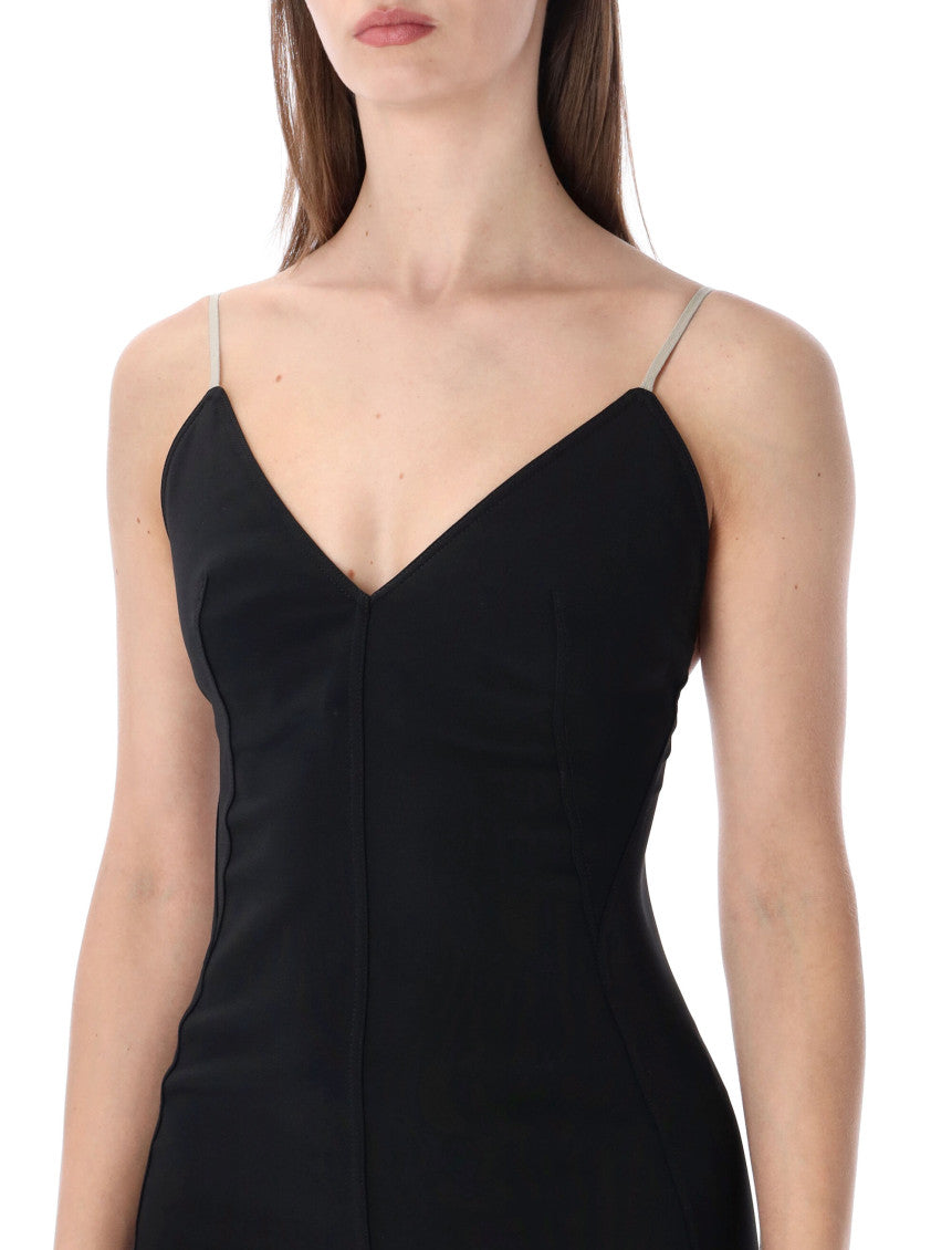 Black V-Neck Maxi Dress 3