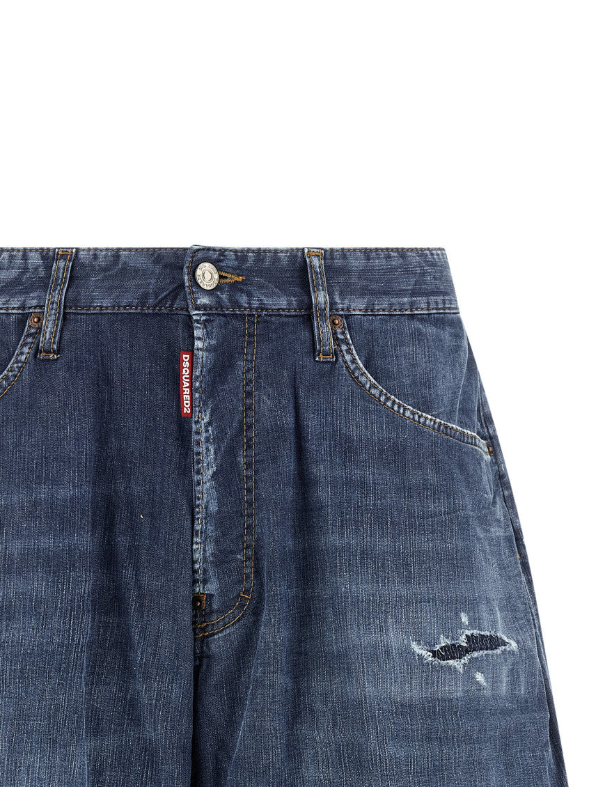 Blue 'Boxer' bermuda shorts 2