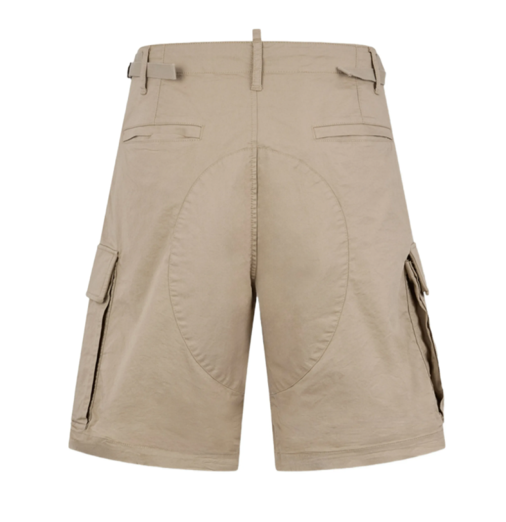 Beige Cotton Shorts 2