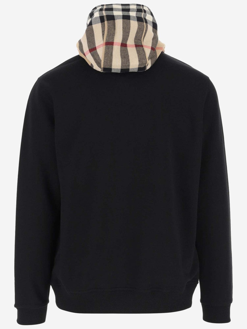 Black Check Pattern Hoodie 2