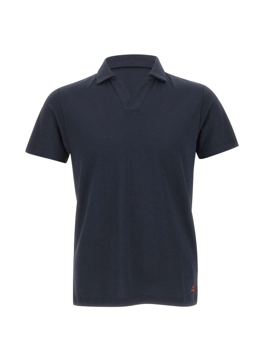 Navy Blue Solid Polo 1