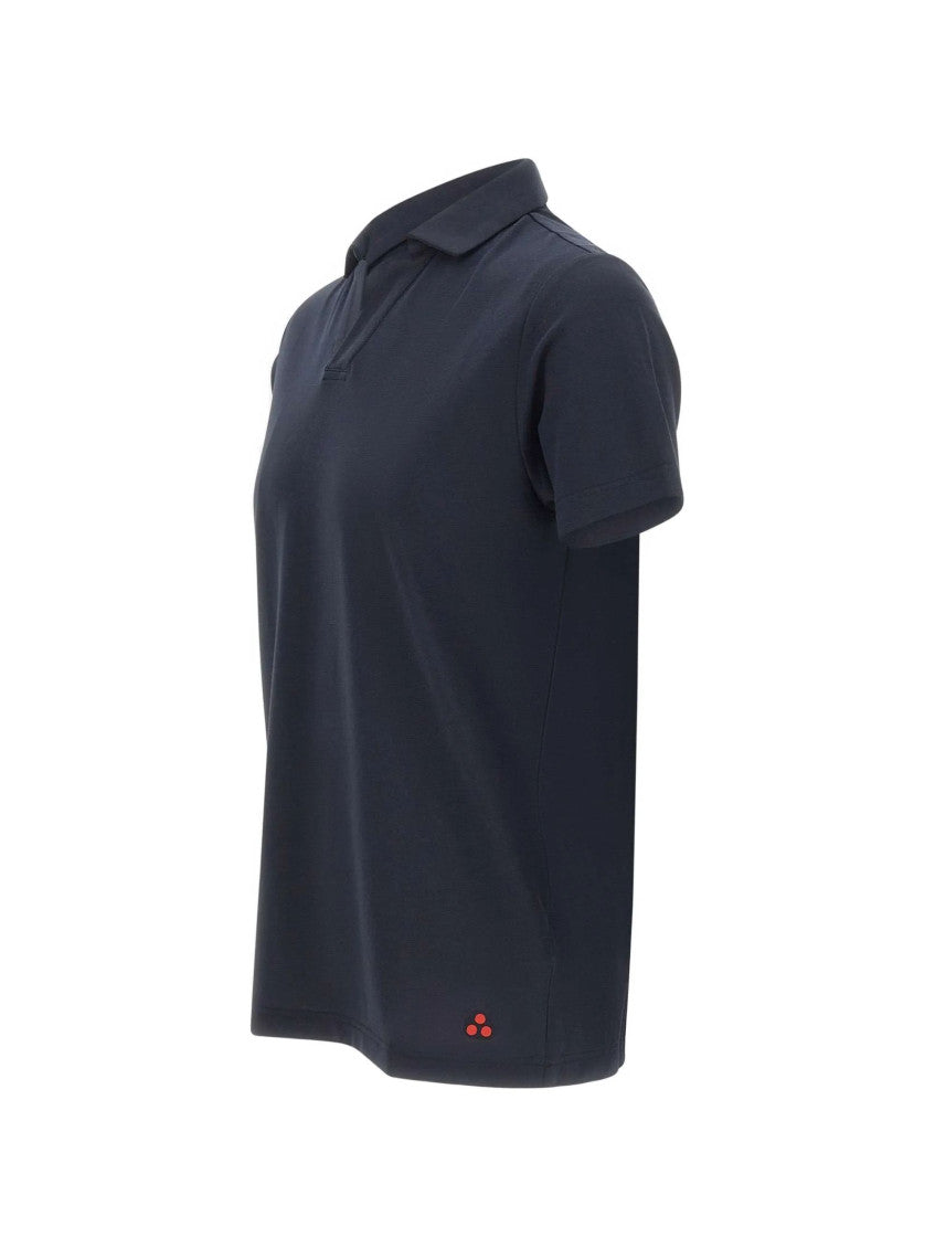 Navy Blue Solid Polo 3