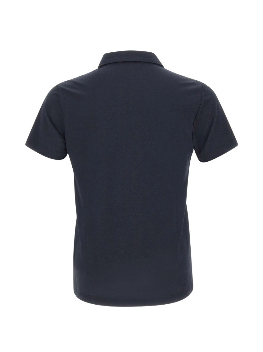 Navy Blue Solid Polo 4