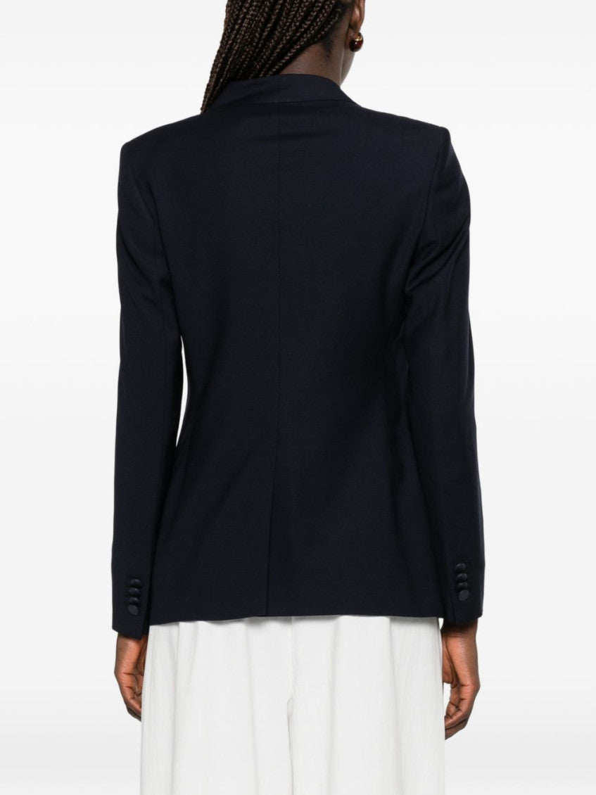 Blue Notched Lapel Blazer 2