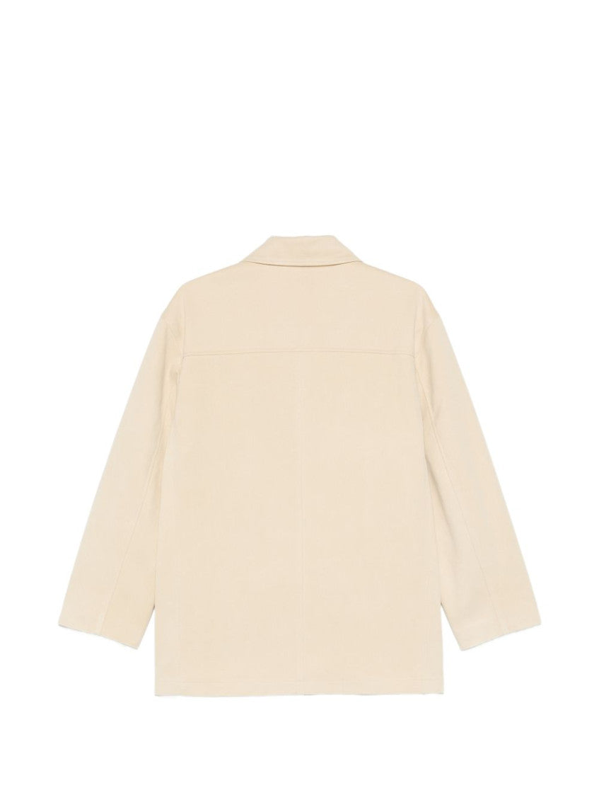 Beige Shirt Collar Jacket 2
