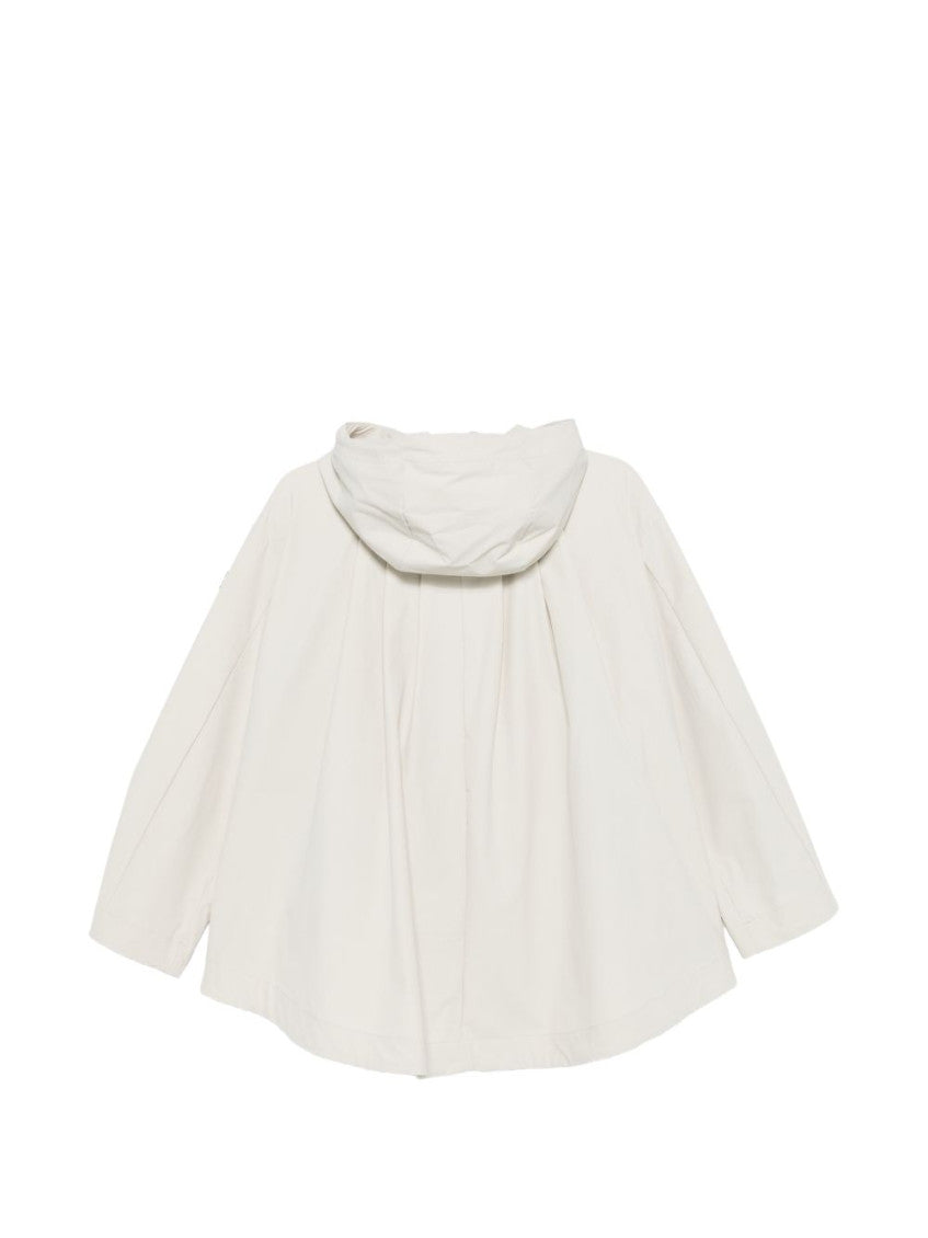 White Solid Hood Jacket 3