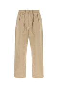 Beige Cotton Trousers 1