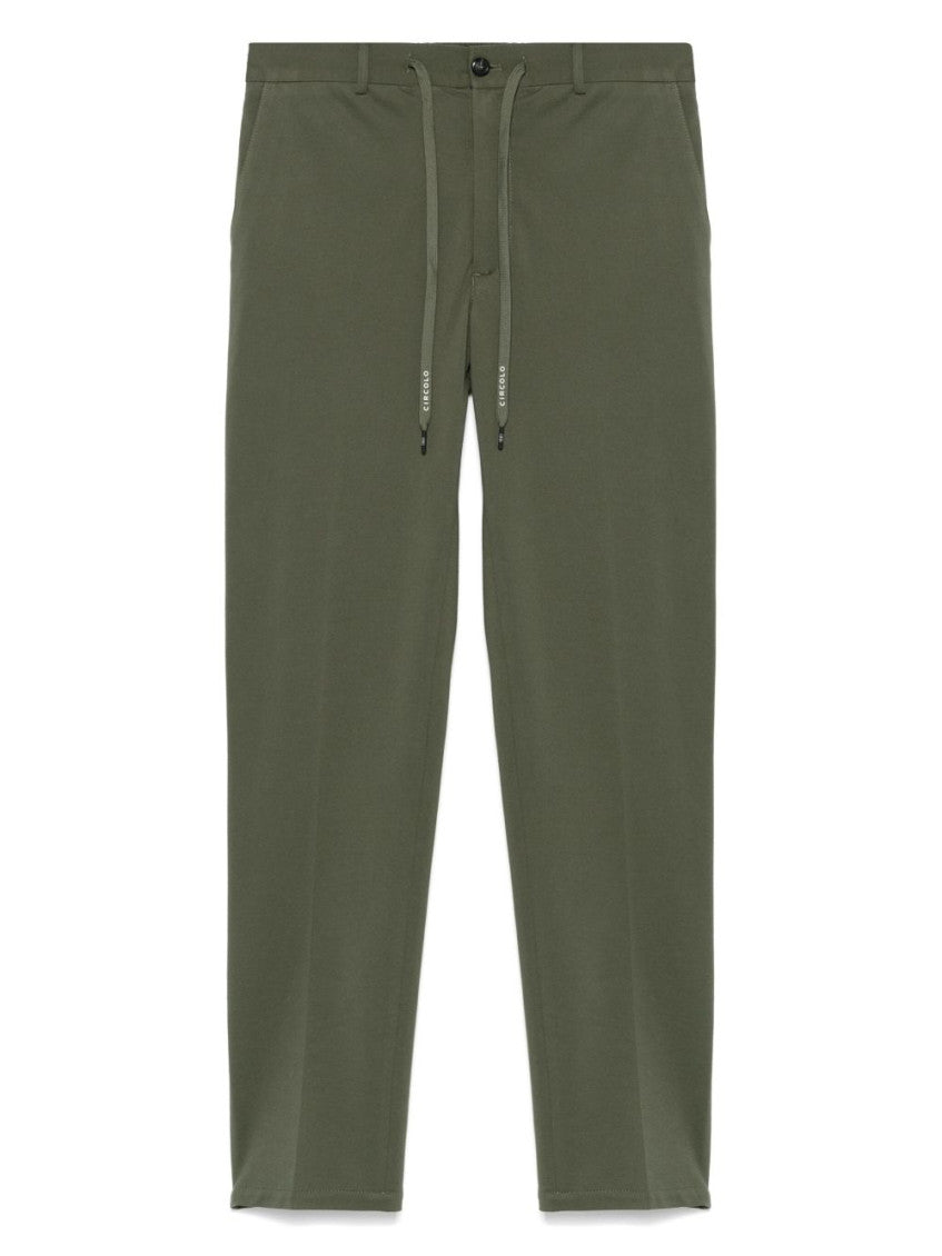 Green Cotton trousers 1