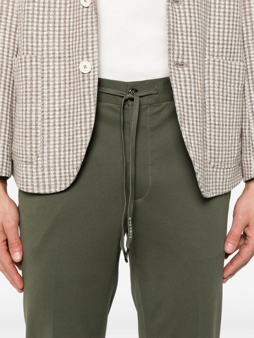 Green Cotton trousers 2