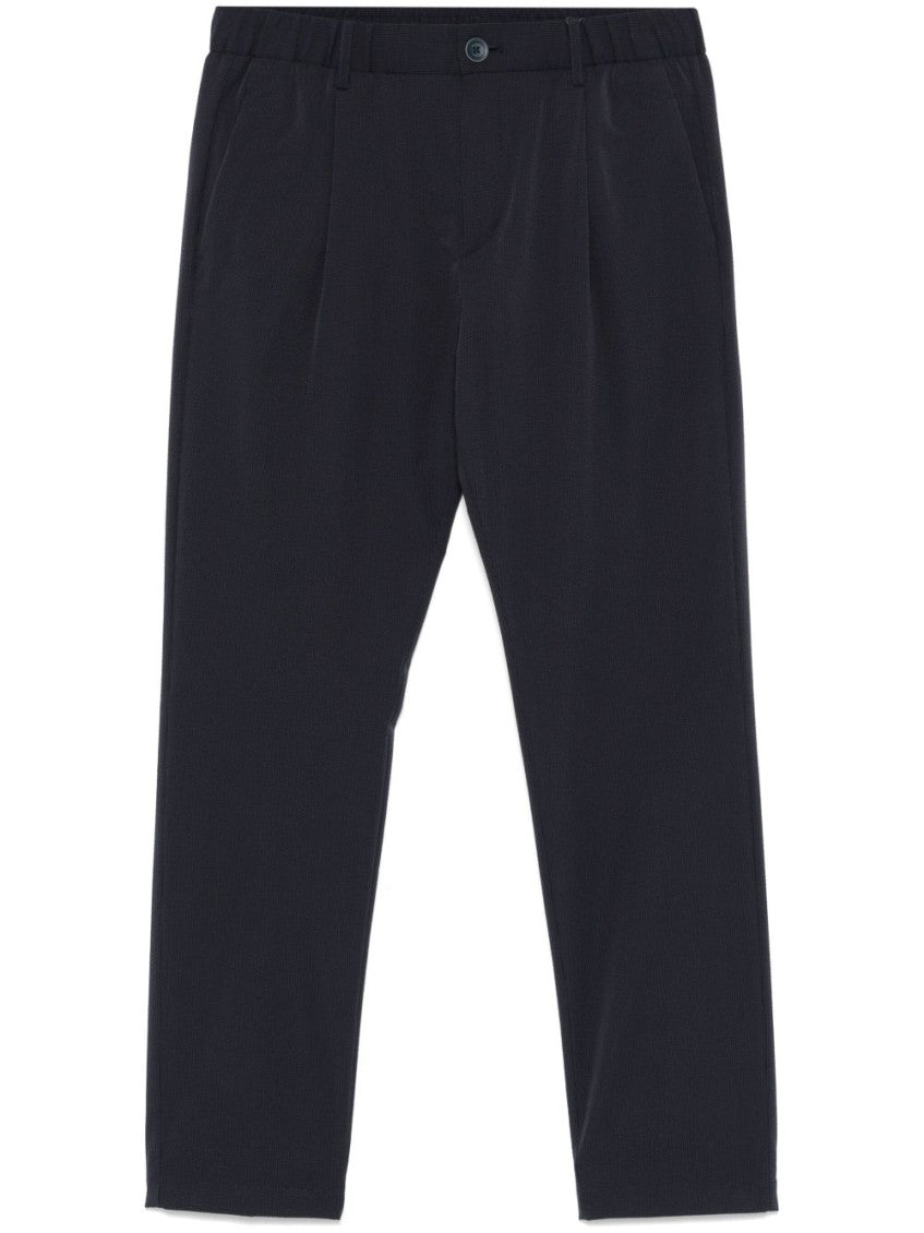 Blue Stretch Seer-Crease Pants 1