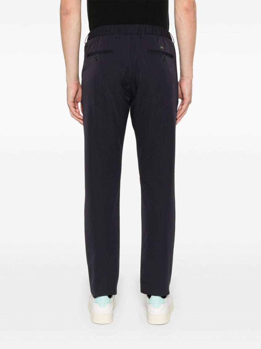 Blue Stretch Seer-Crease Pants 2