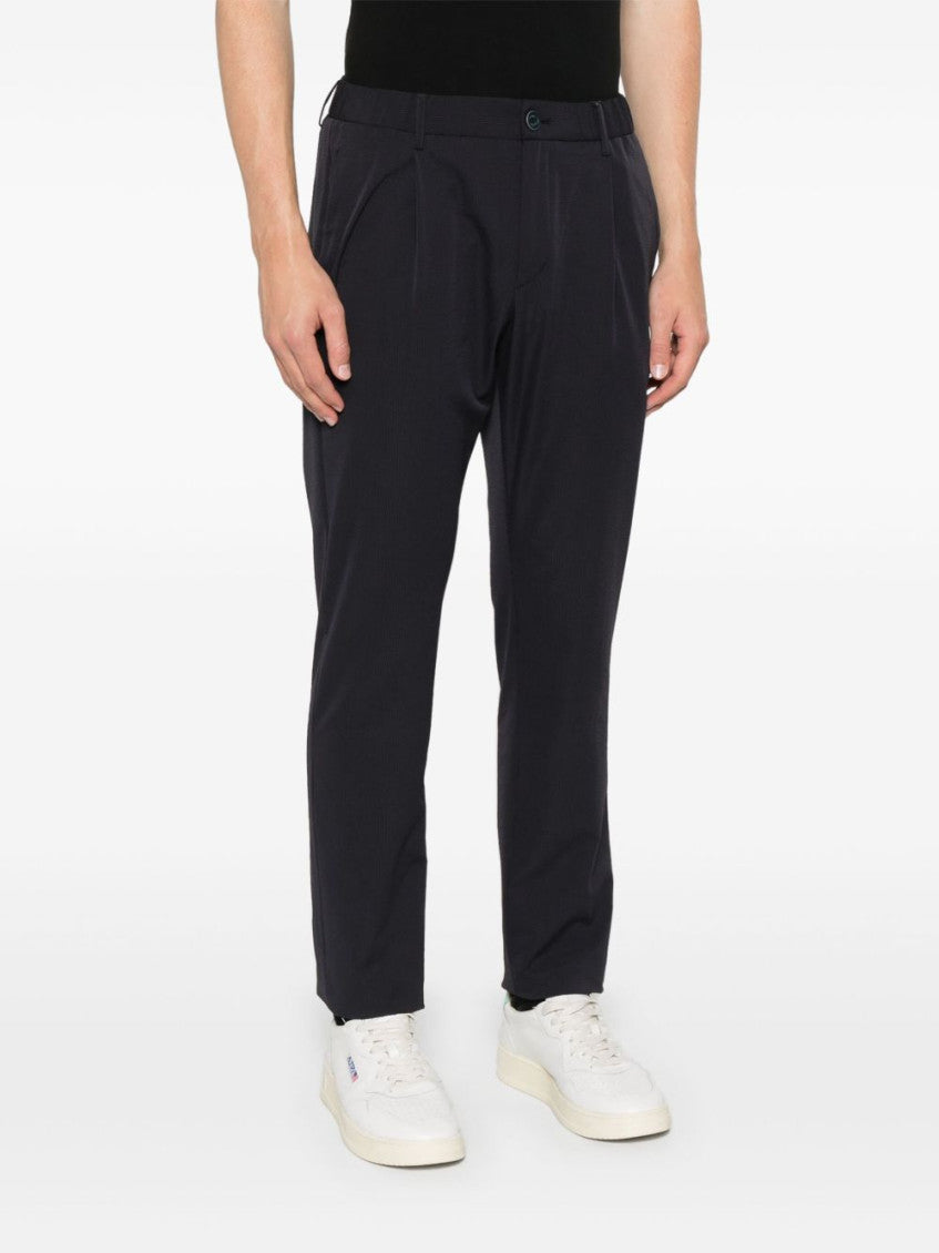 Blue Stretch Seer-Crease Pants 4
