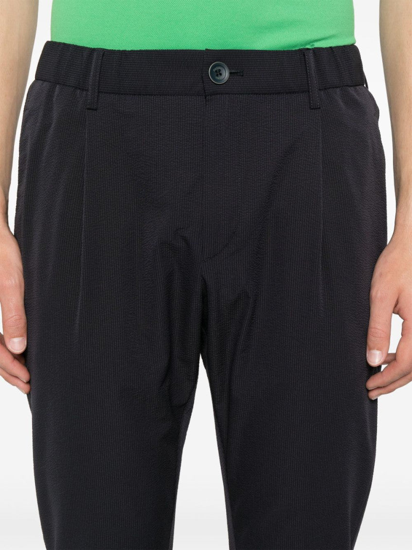 Blue Stretch Seer-Crease Pants 5