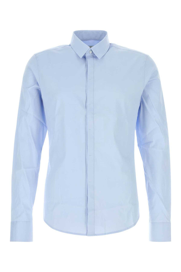 Light blue poplin shirt  1