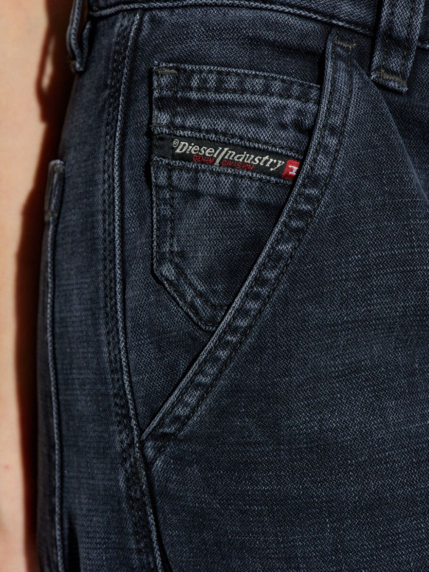 Navy Blue D-Pot-Cargo Jeans 2