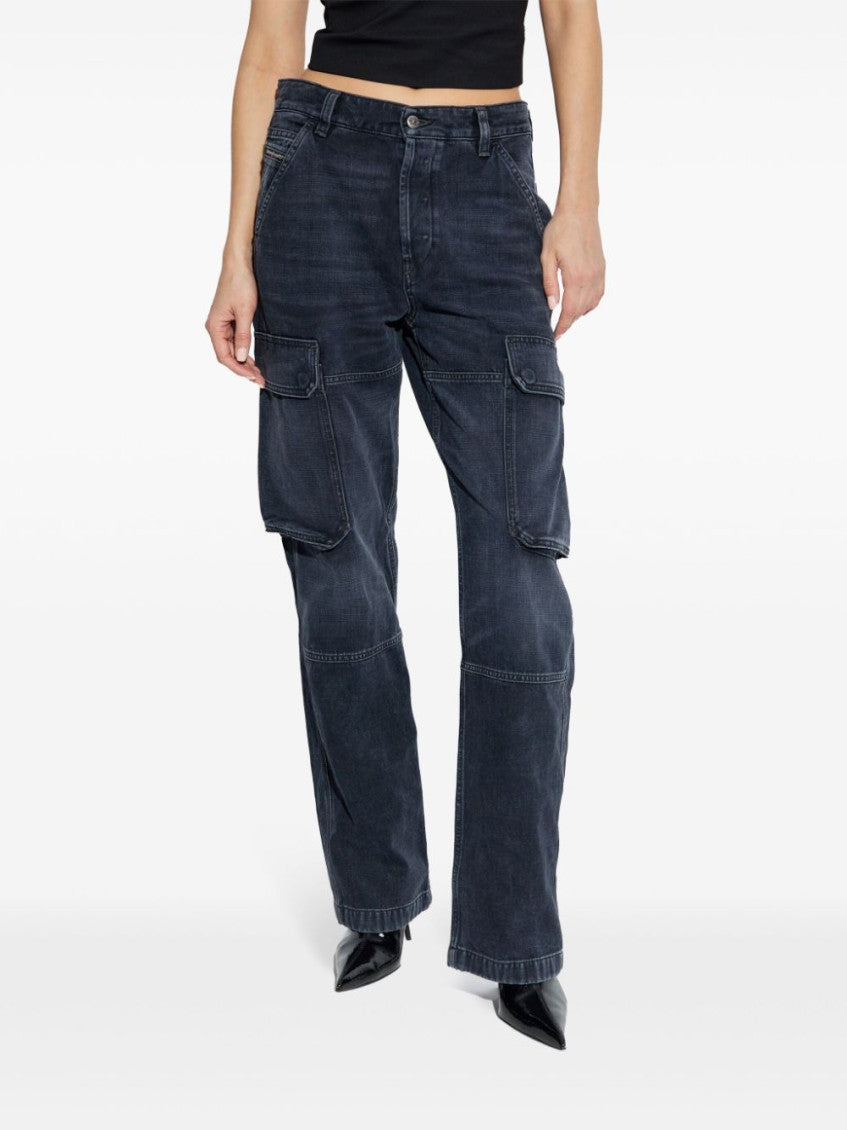 Navy Blue D-Pot-Cargo Jeans 3