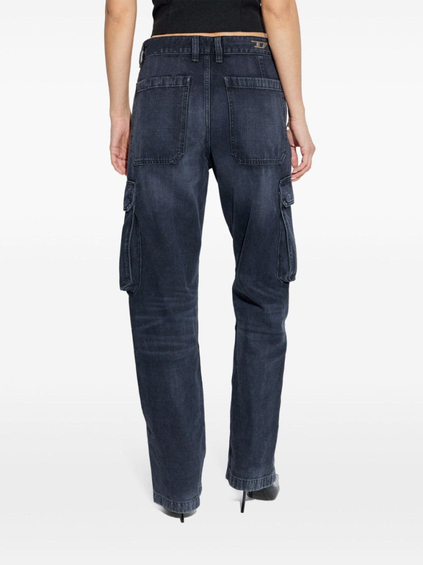 Navy Blue D-Pot-Cargo Jeans 4