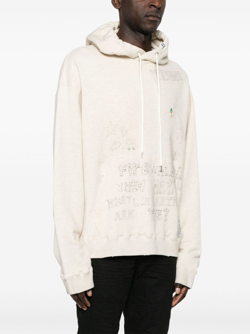 White Hoodie with cotton 2
