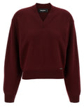 Maroon Cropped sweater 1
