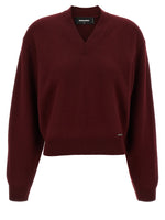 Maroon Cropped sweater 1