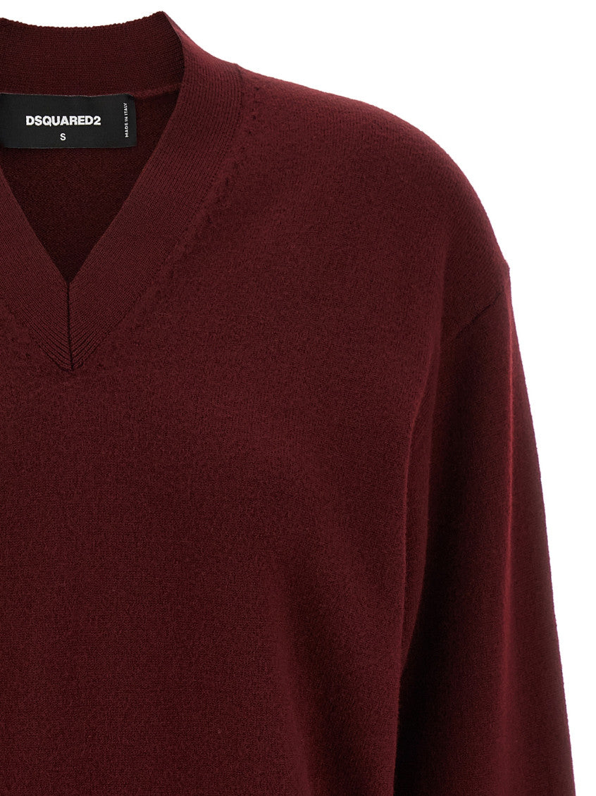Maroon Cropped sweater 3