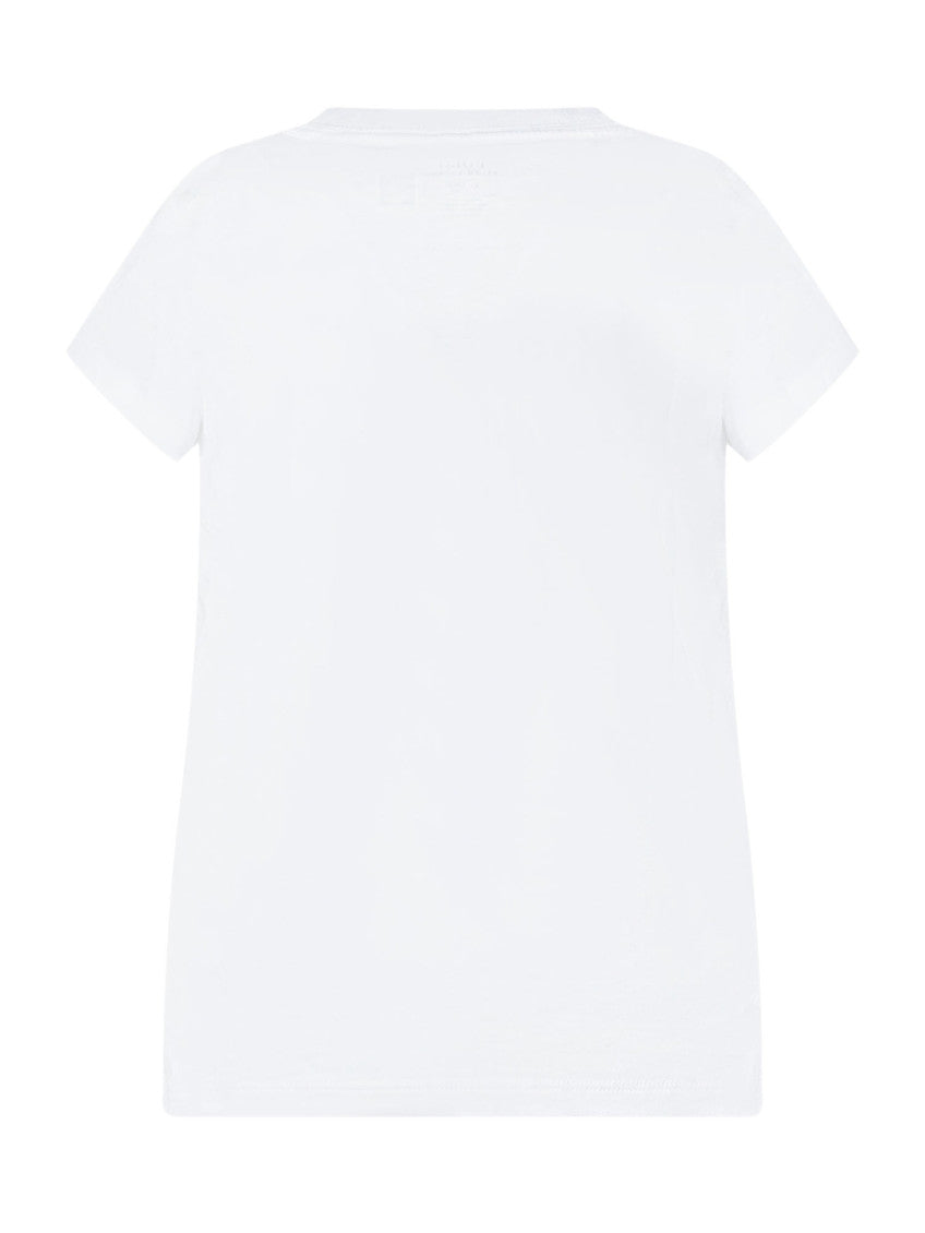 Kids White Graphic T-Shirt 2