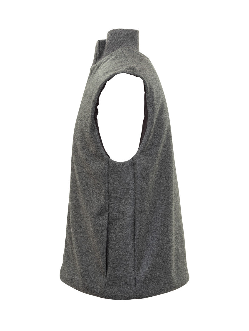 Grey Mock Collar Jacket 2