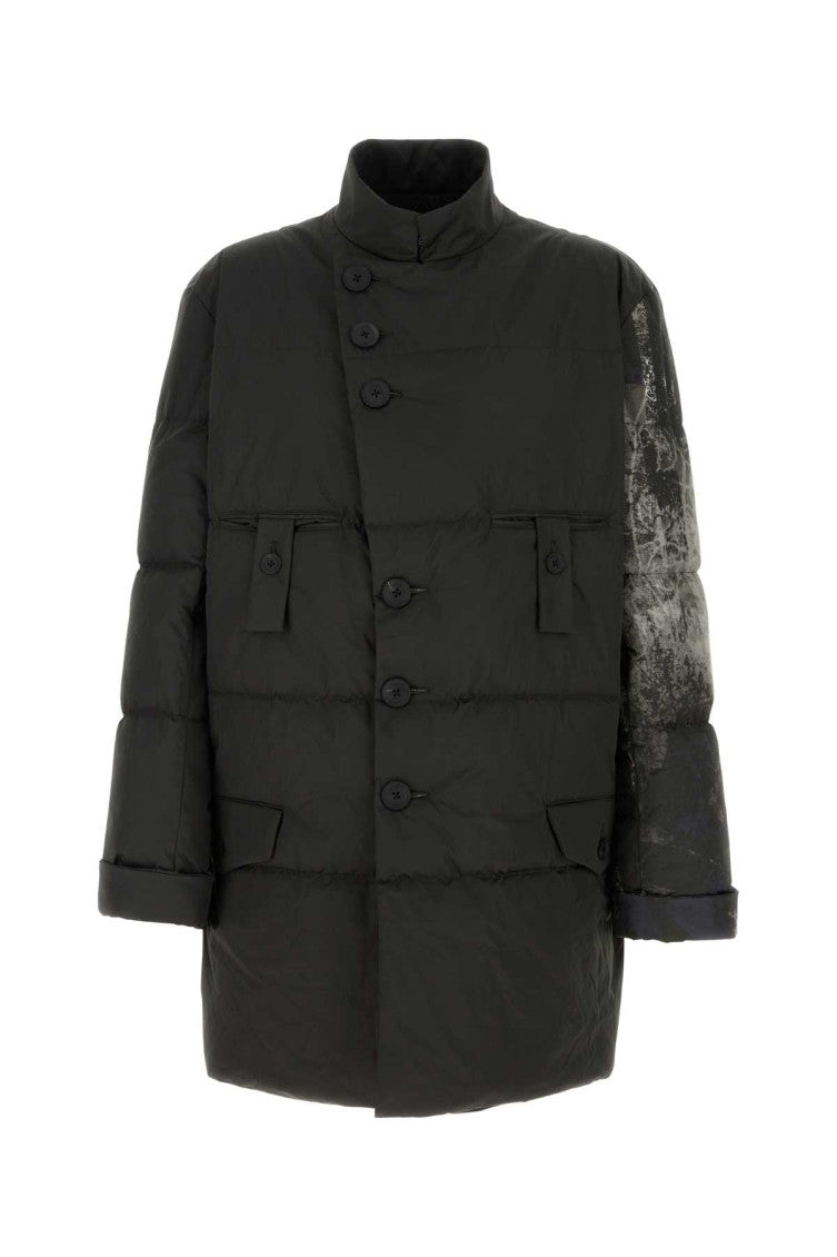 Black Mock Collar Jacket 1
