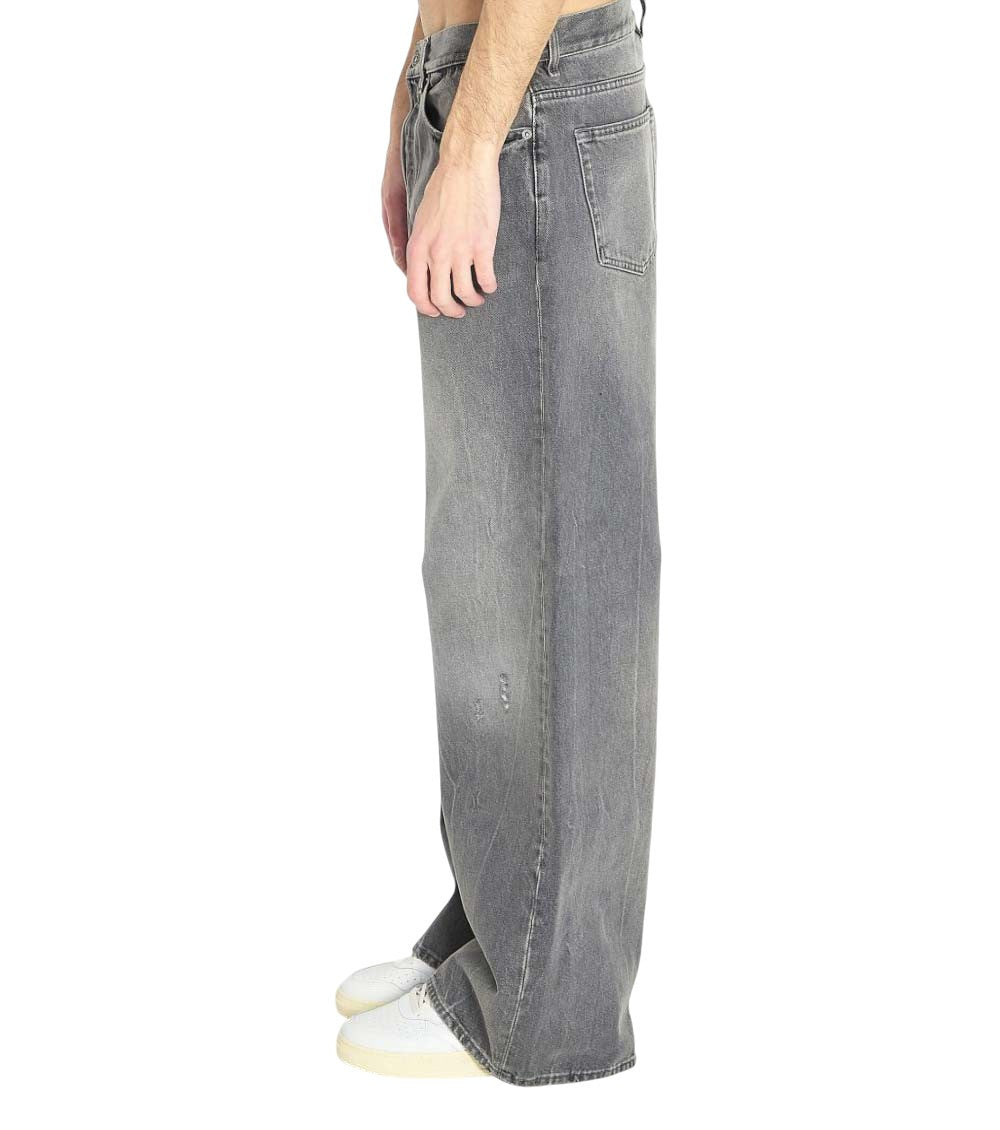 Grey Regular Solid Jeans 6