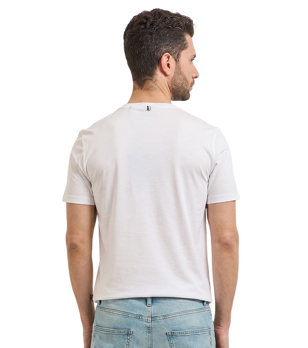 White Crew Neck T-Shirt 2