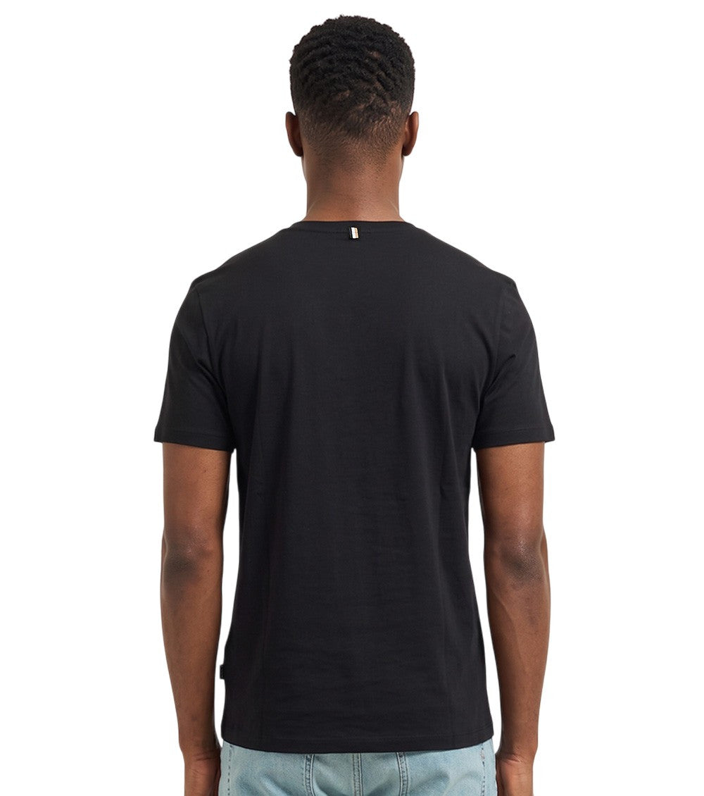 Black Slim Solid T-Shirt 2